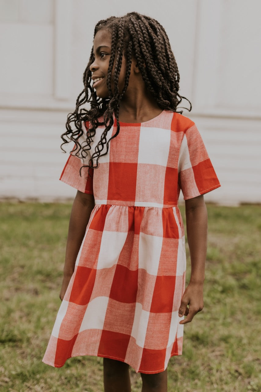 Kan beregnes Afdeling eksplosion Buffalo Print Short Sleeve Dresses for Kids | ROOLEE Kids