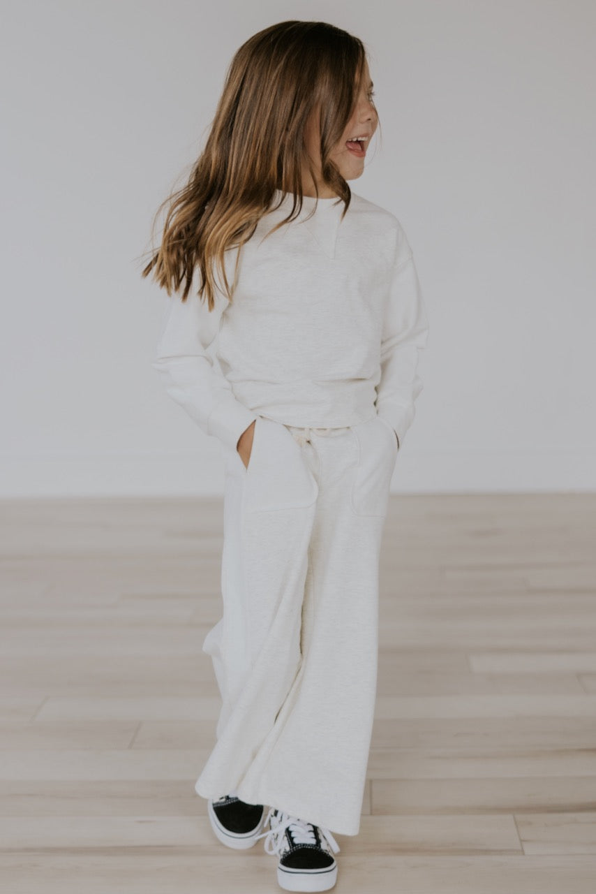 White Wide Leg Pants For Girls | ROOLEE
