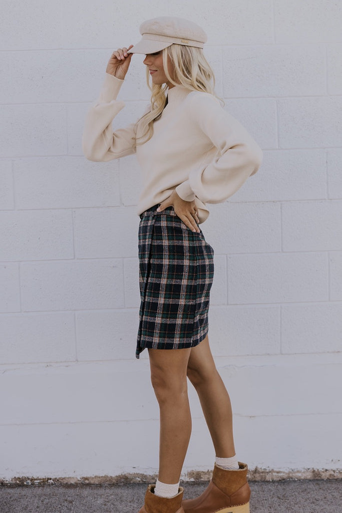 Women's Faux Wrap Skirt | ROOLEE