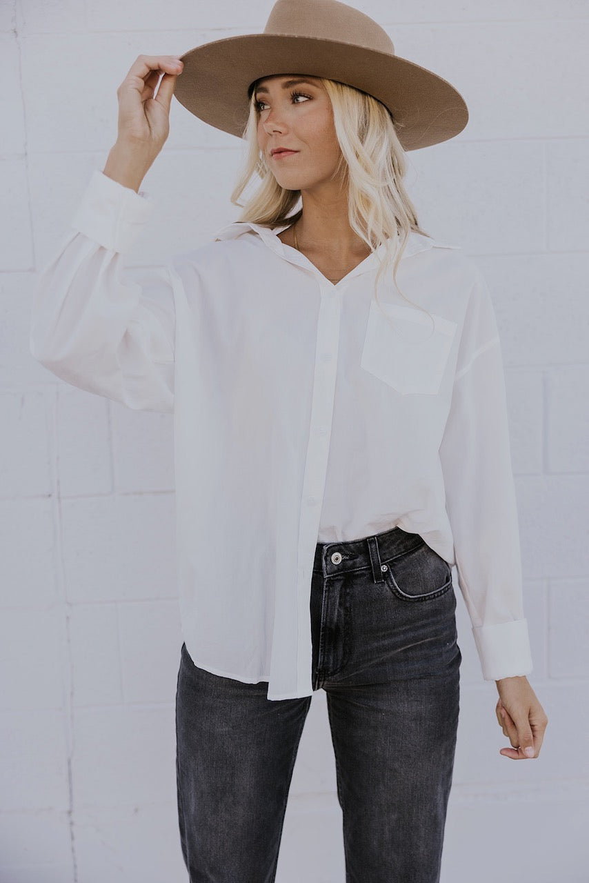 Women's White Layering Shirts | ROOLEE