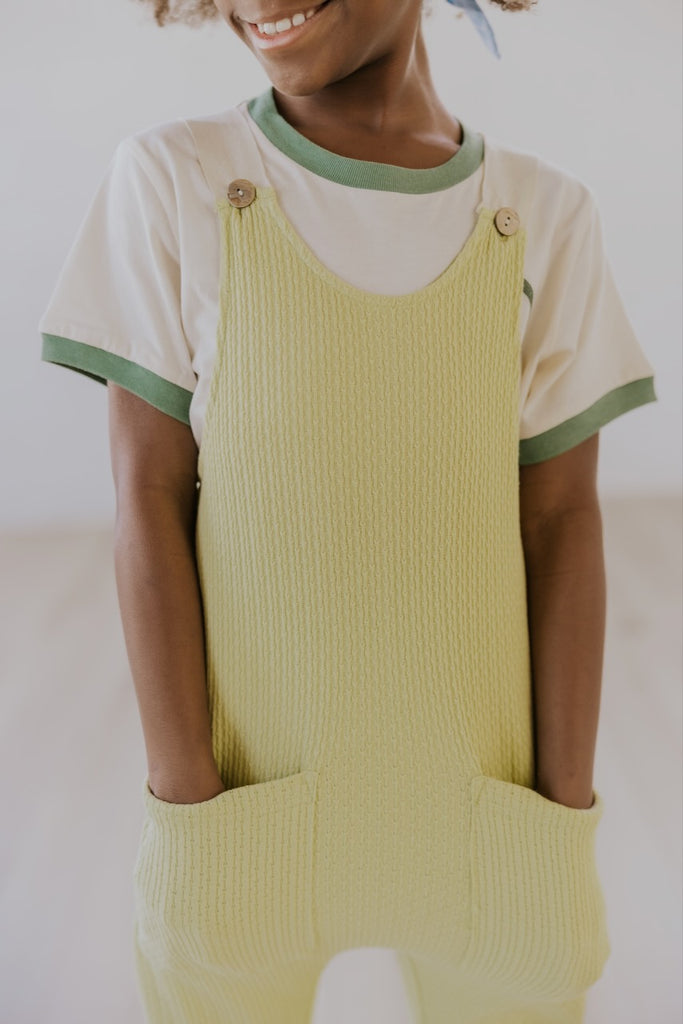 Kids Green Overalls | ROOLEE