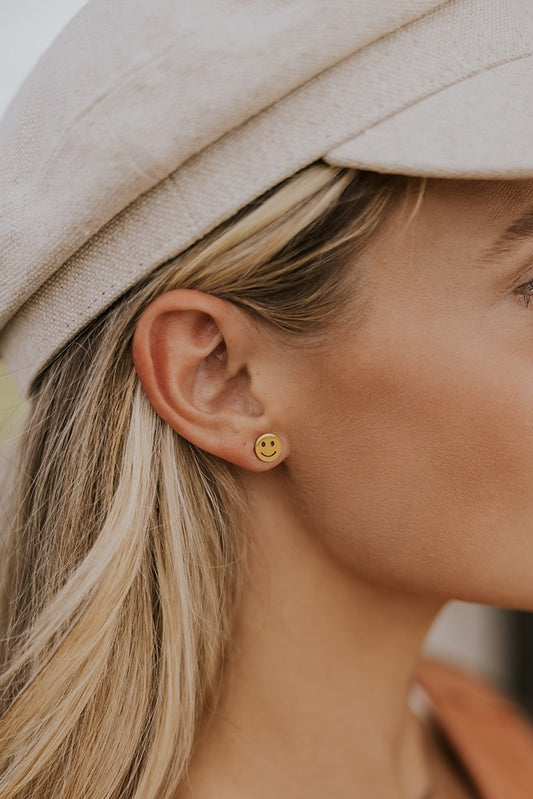 ROOLEE Smiley Face Earrings