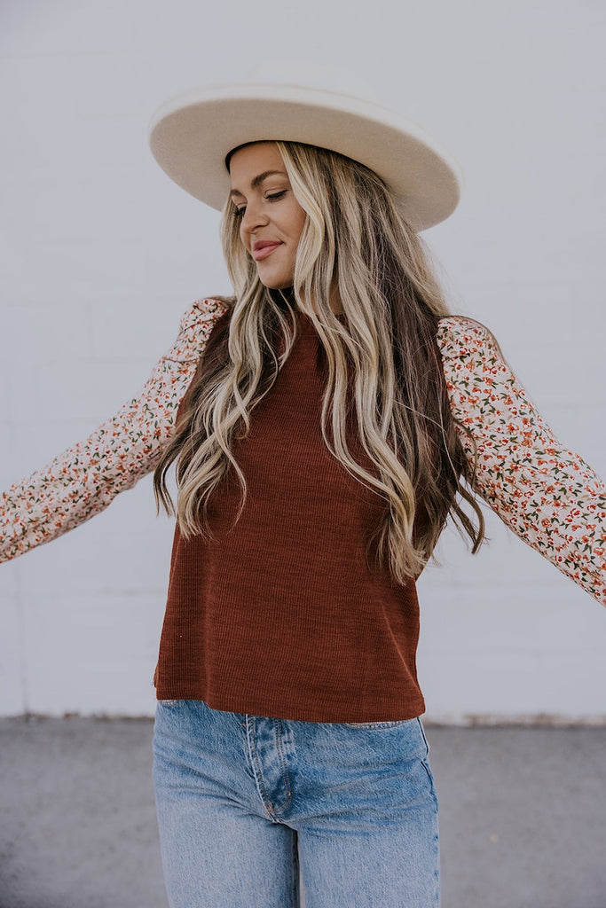Floral Sleeve Tops For Women | ROOLEE