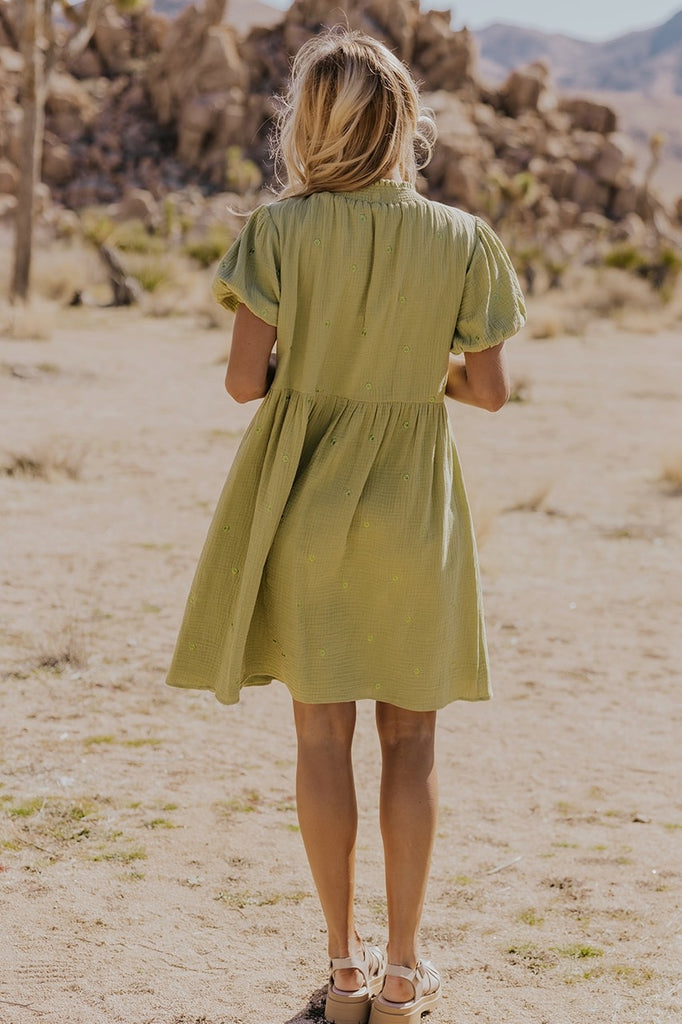 Green Knee Length Dresses | ROOLEE
