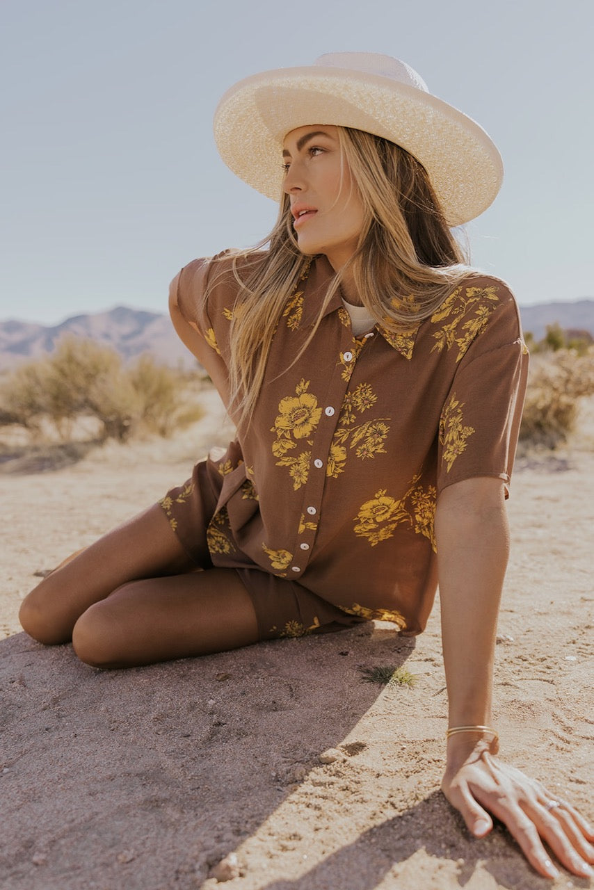 Floral Button Tops For Women | ROOLEE