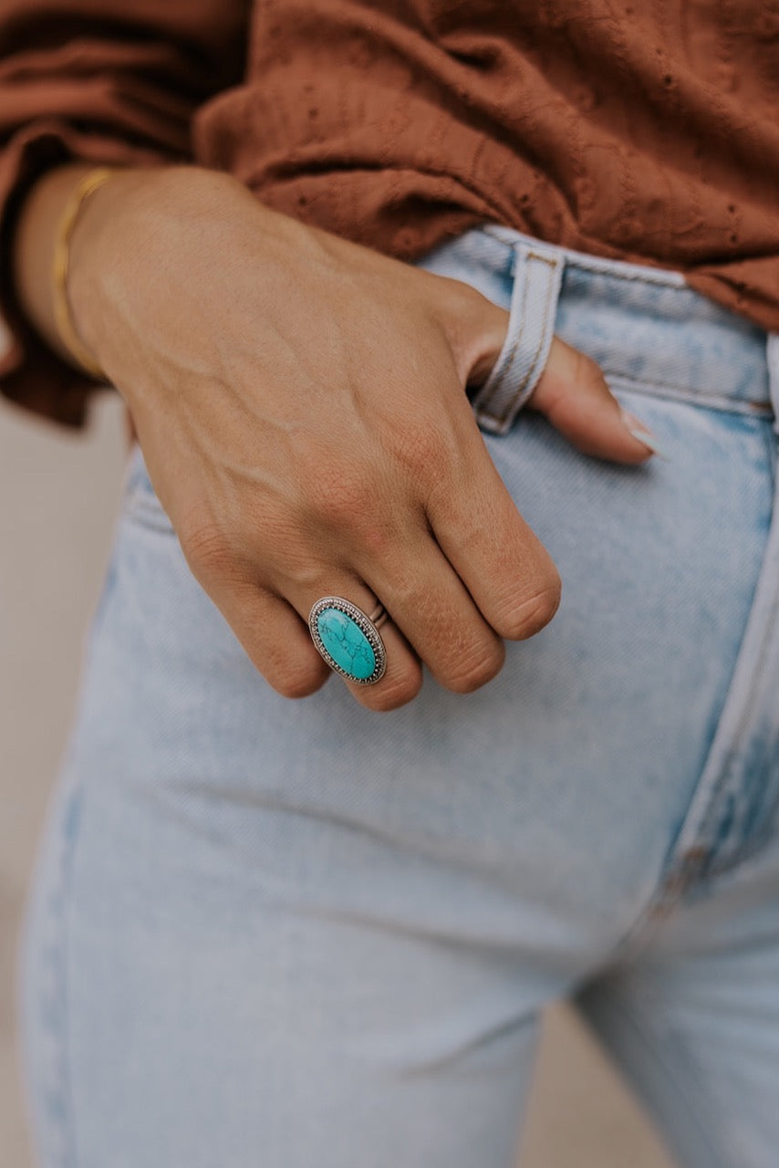Silver Turquoise Ring - Women’s Western Jewelry | ROOLEE