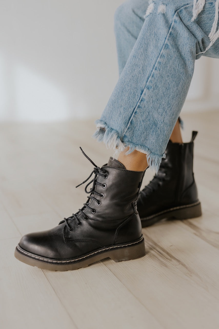The Efany Lace Up Boot