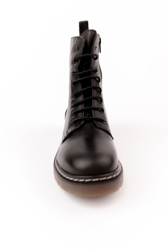 Leather Combat Boots | ROOLEE