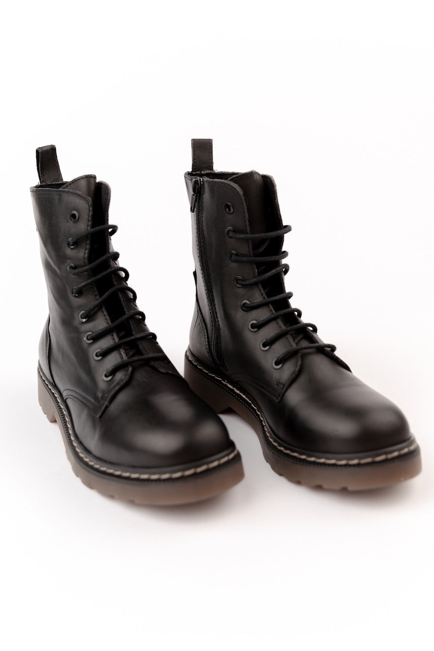 Black Combat Boots | ROOLEE