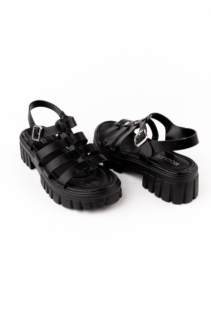 Black Platform Sandals | ROOLEE