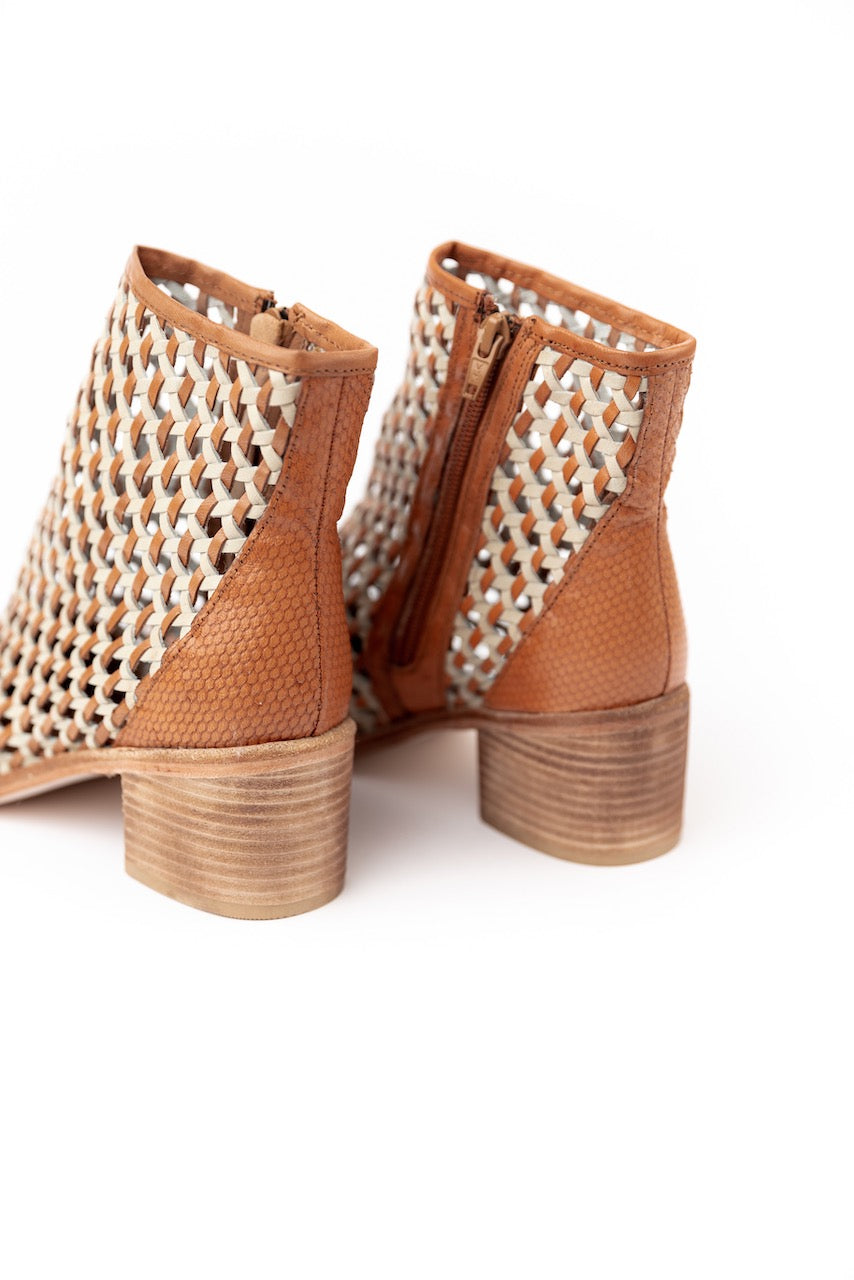 Opening Night Woven Ankle Boot