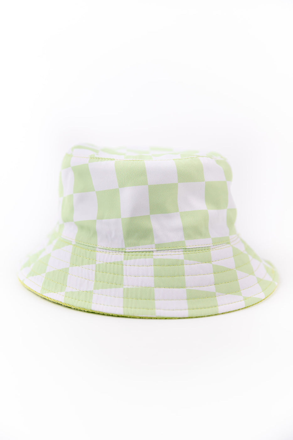 Kids Reversible Checker Corduroy Bucket Hat