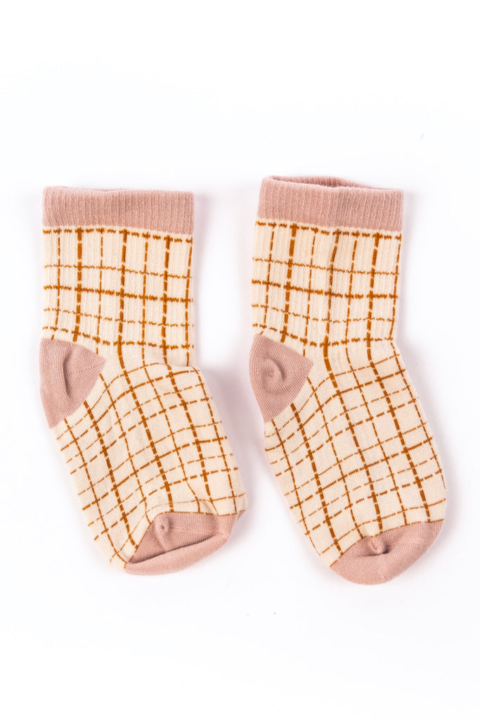 Pink Toe Tipped Socks | ROOLEE