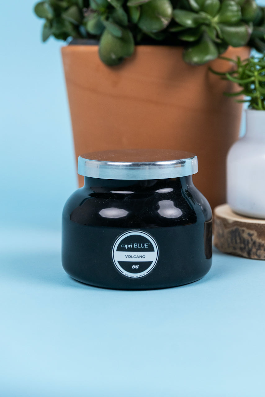 Black Volcano Blue Candle | ROOLEE
