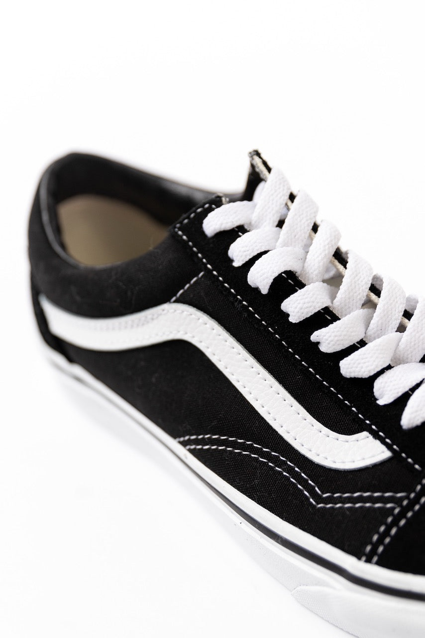 cute black old skool vans | ROOLEE