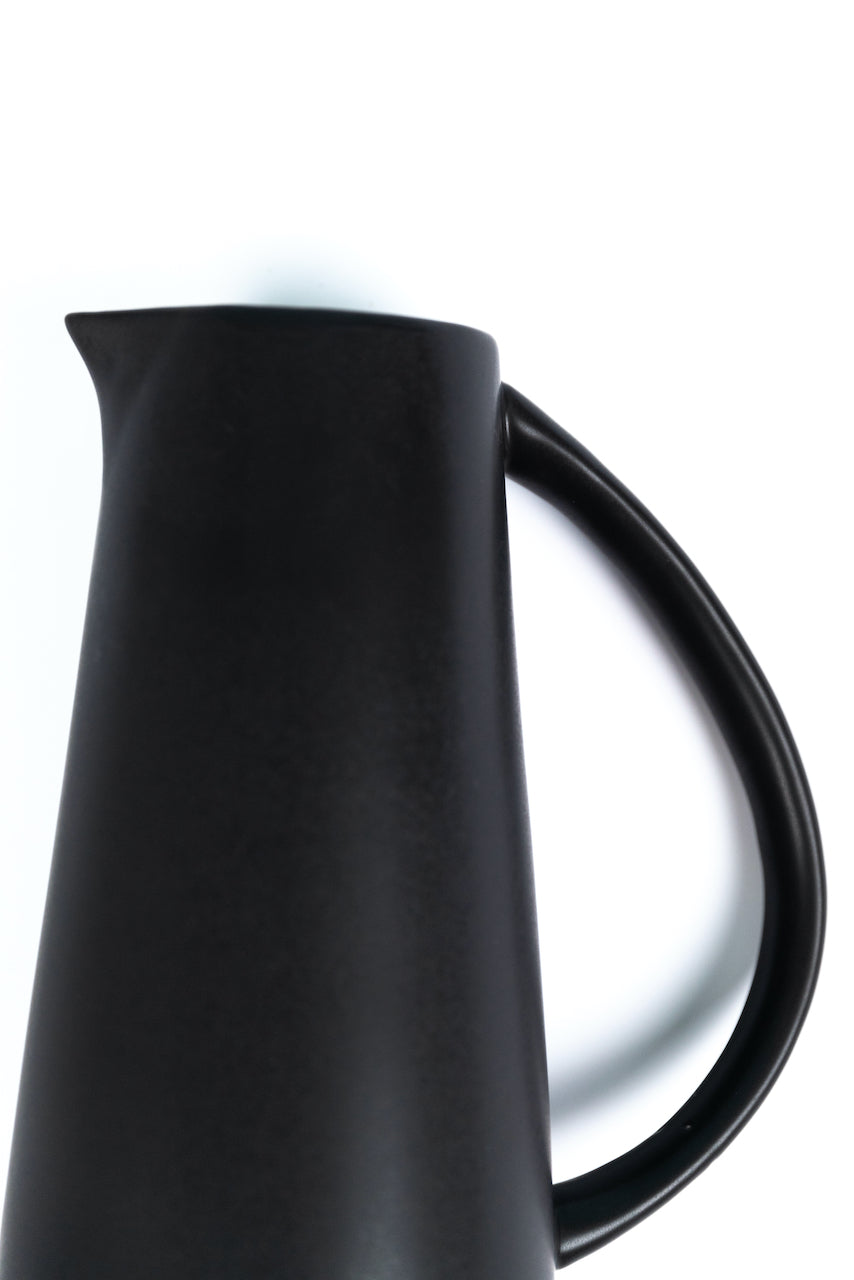 black stoneware water pitcher | ROOLEE