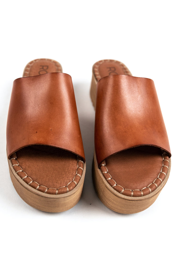 Brown leather sandals | ROOEE