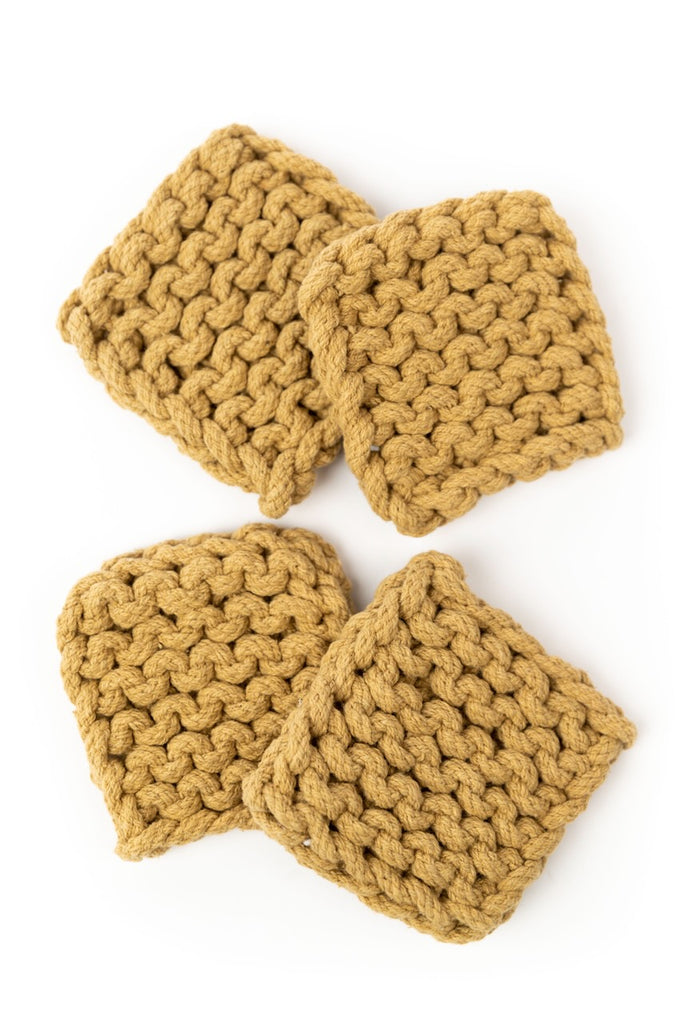 Olive Mill Crocheted Coasters