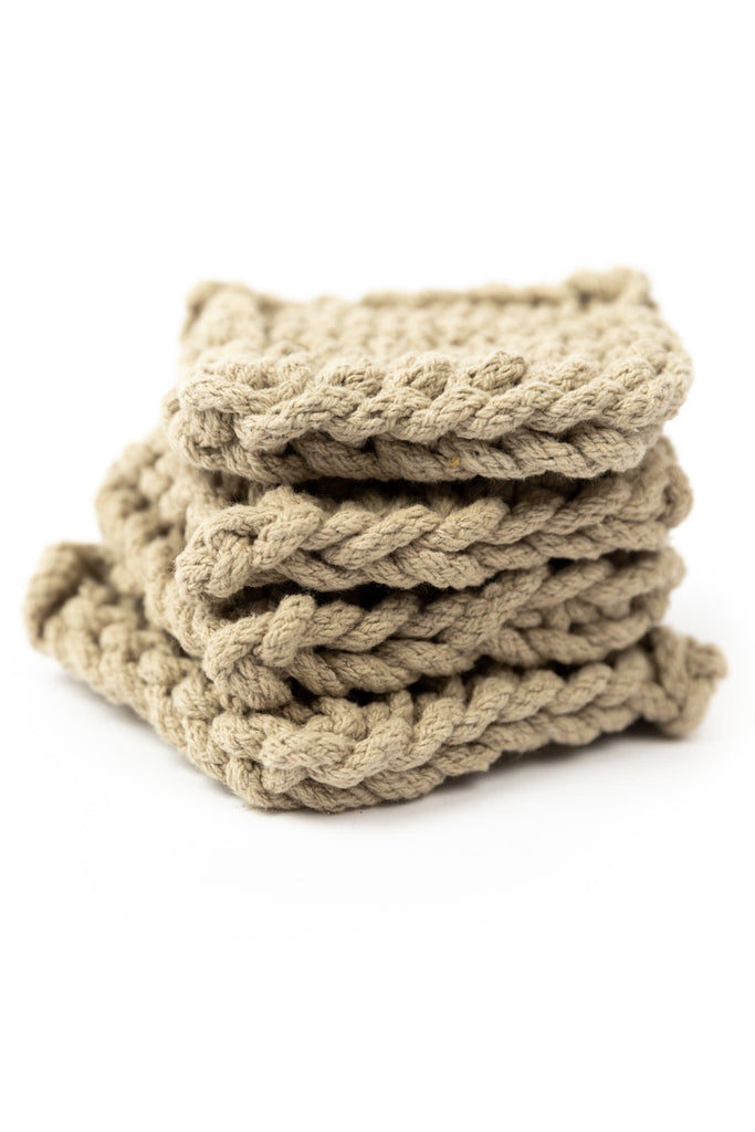 Olive Mill Crocheted Coasters