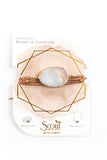 Stone of Courage Suede Wrap Bracelet
