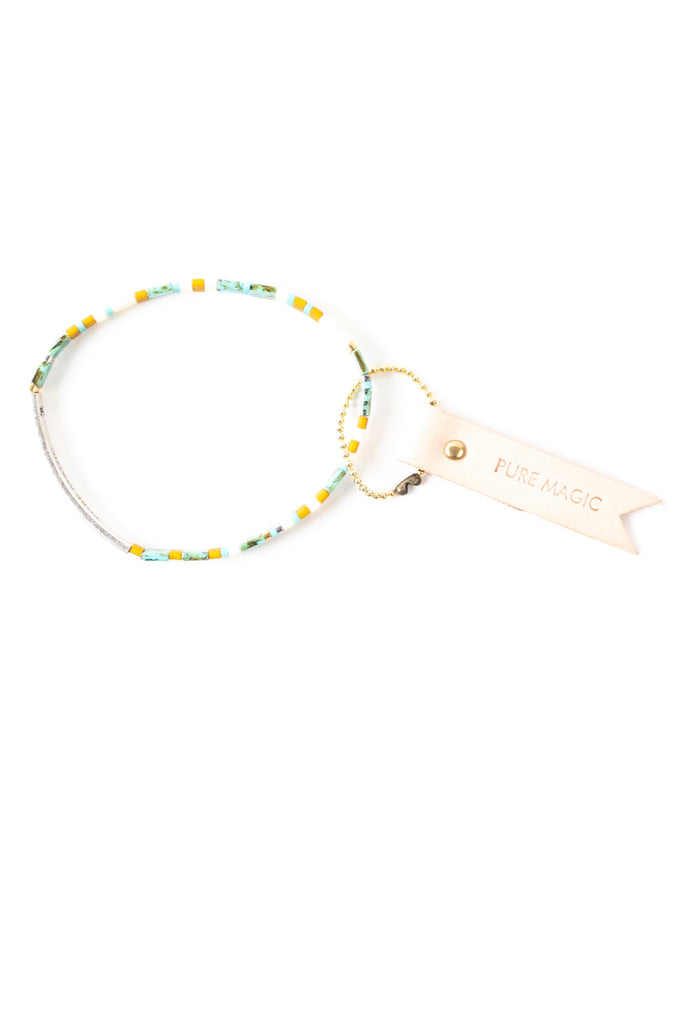 Sea green beaded bracelets | ROOLEE