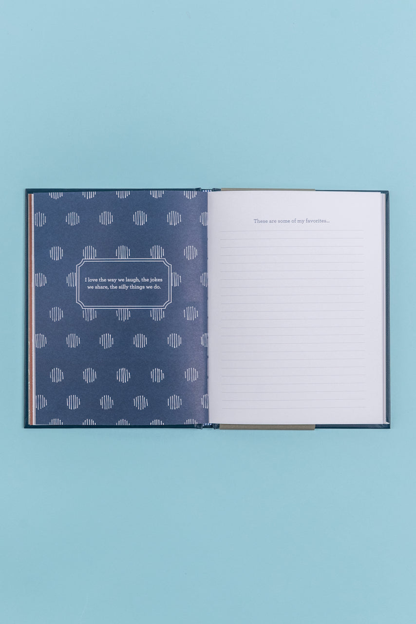 an open notebook with lined pages