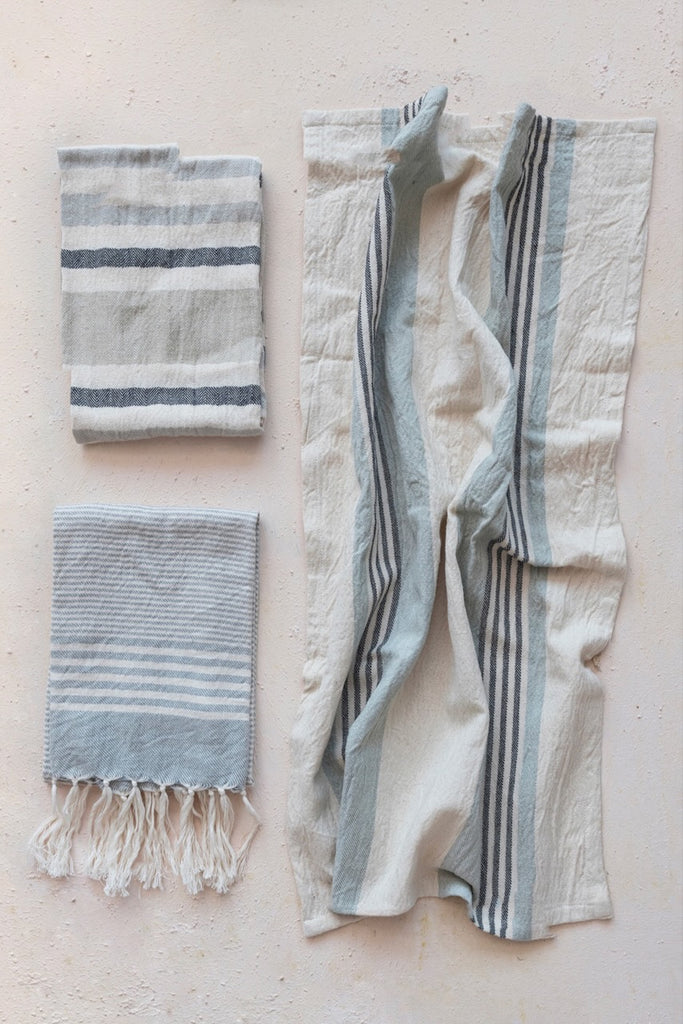 Blue Striped Tea Towel Sets | ROOLEE