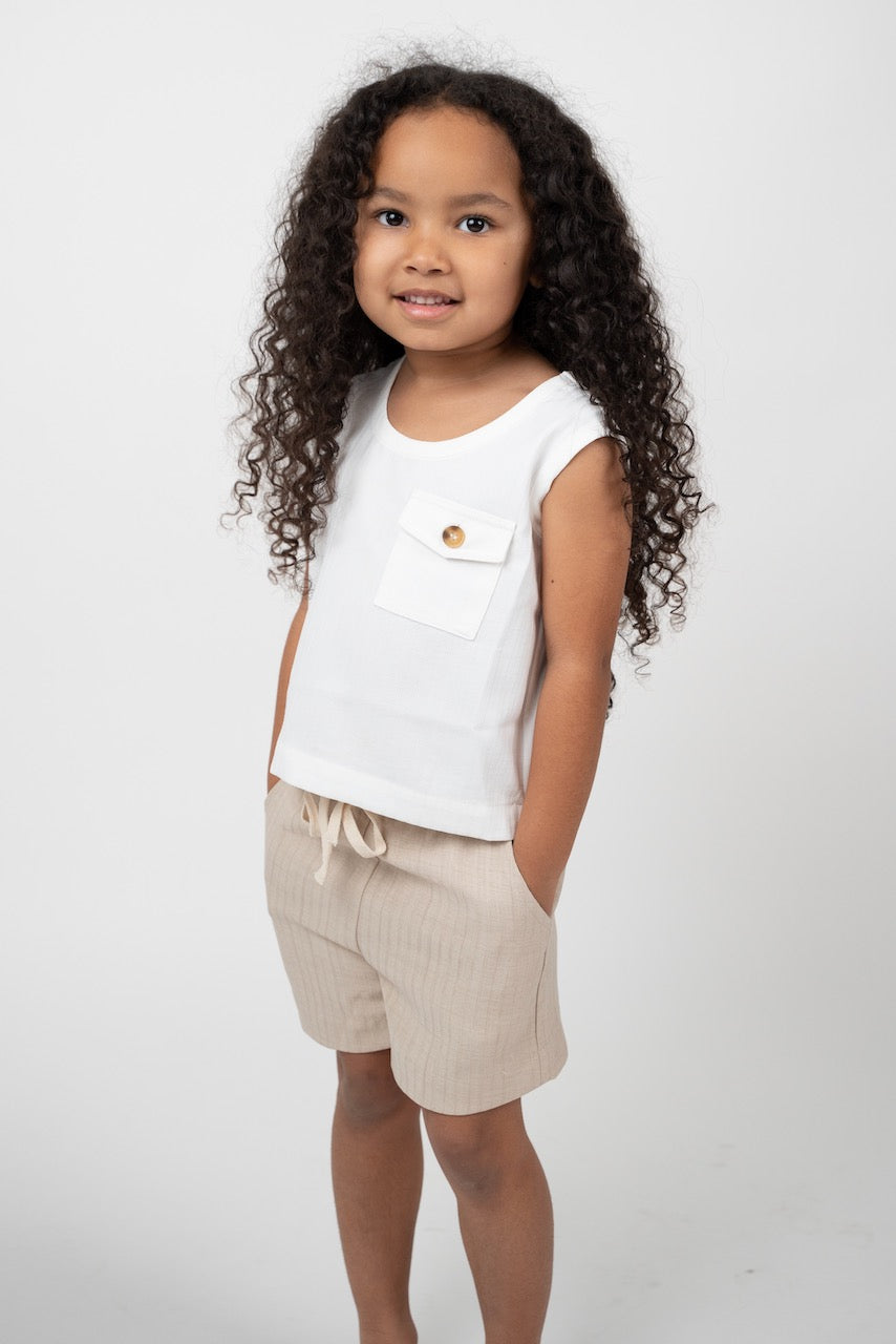 Girls White Tops | ROOLEE Kids