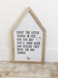 'Enjoy the Little Things' Wall Decor