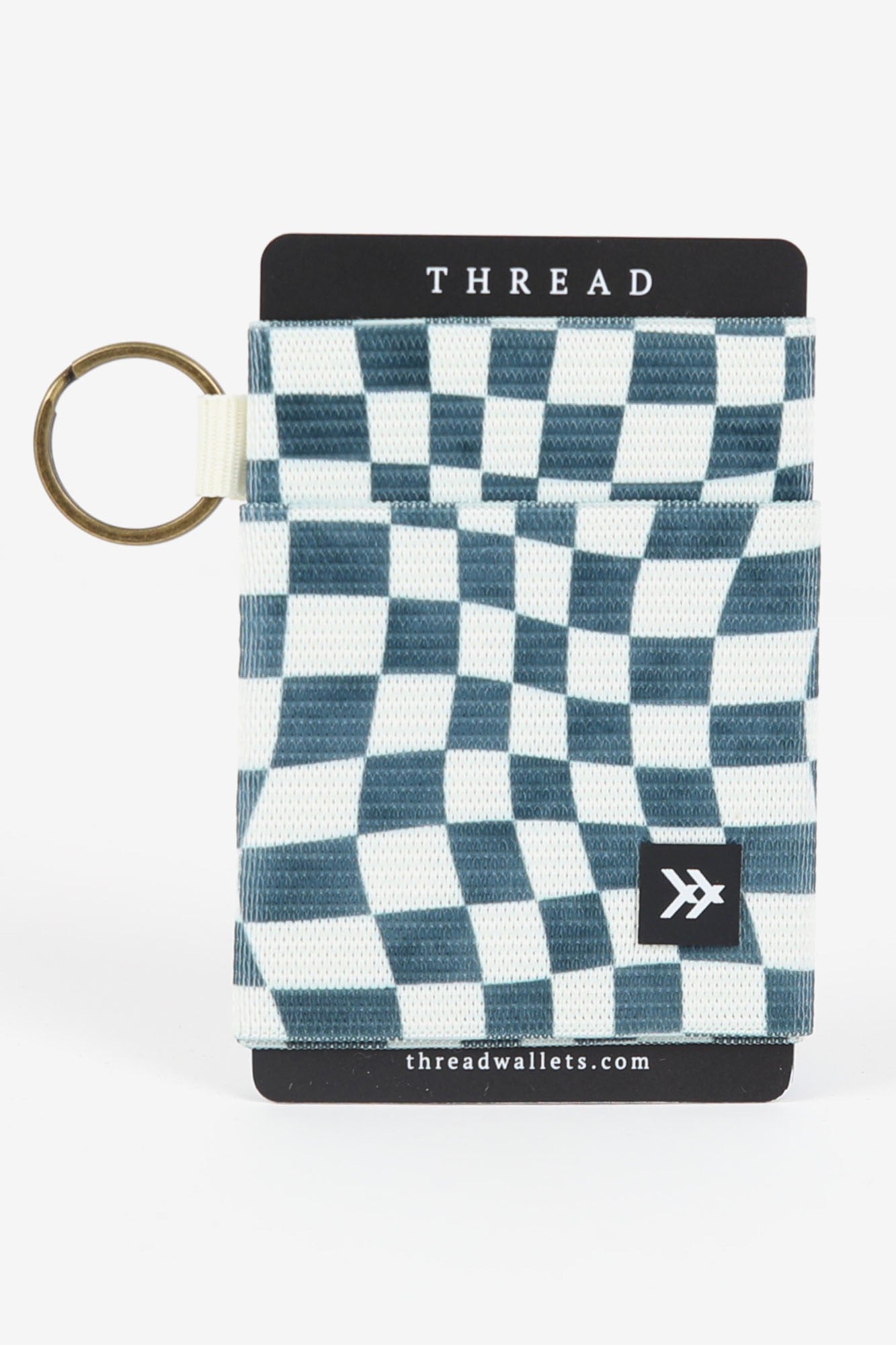 Geometric Thread Wallet Blue l ROOLEE