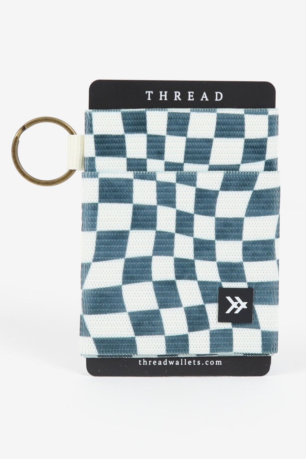 Geometric Thread Wallet Blue l ROOLEE