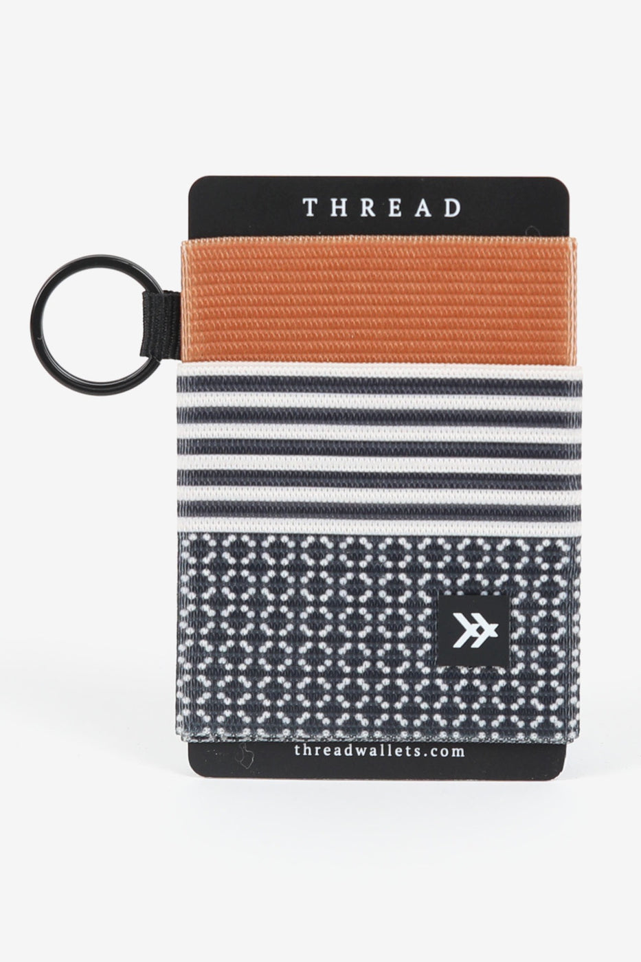 Brown And Navy Thread Wallet l ROOLEE
