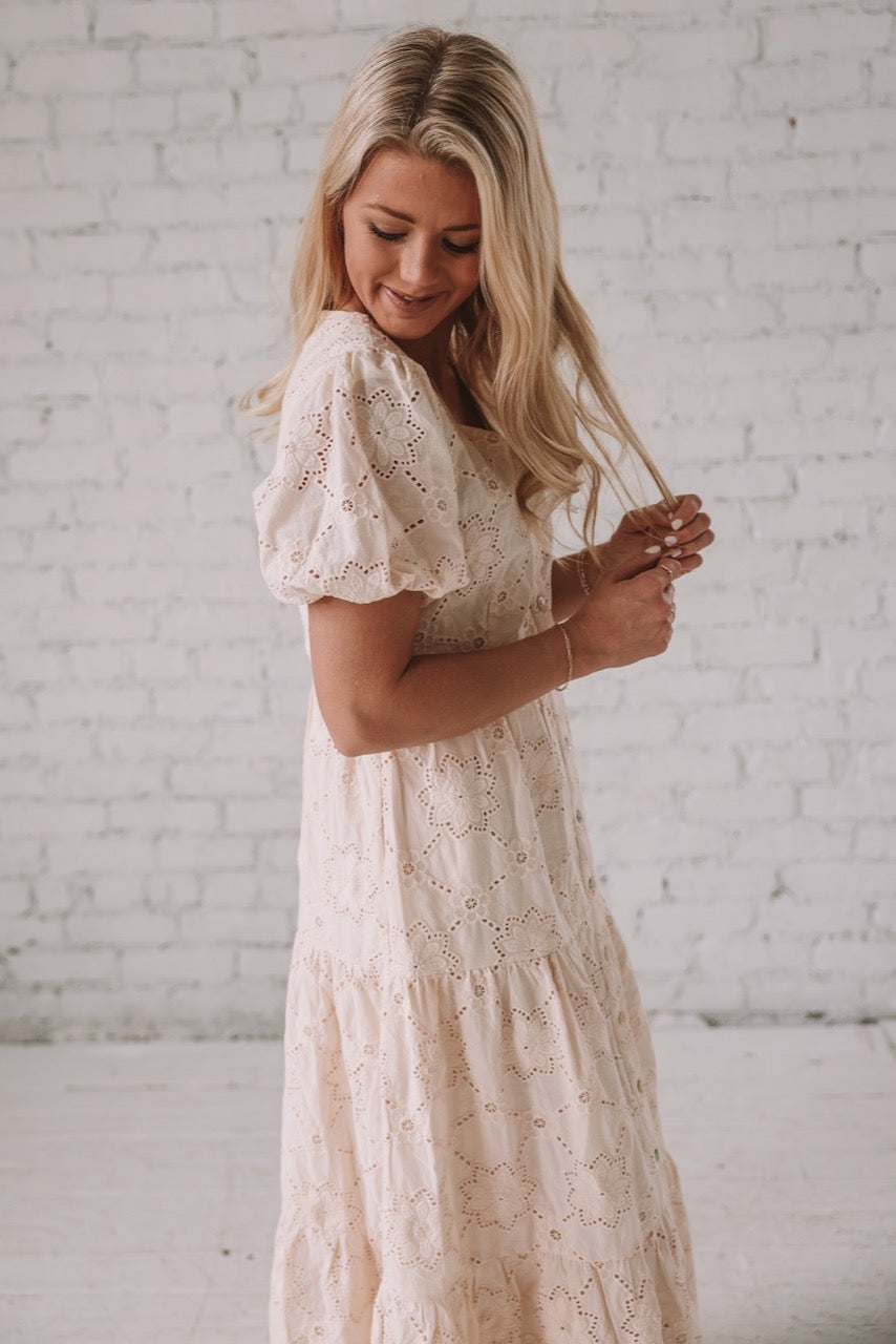 The Maddie Eyelet Lace Dress