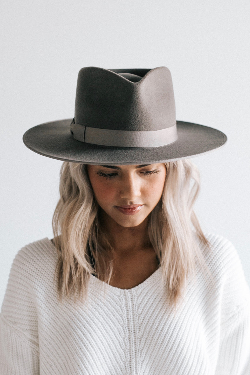 The Monroe Hat in Grey | ROOLEE