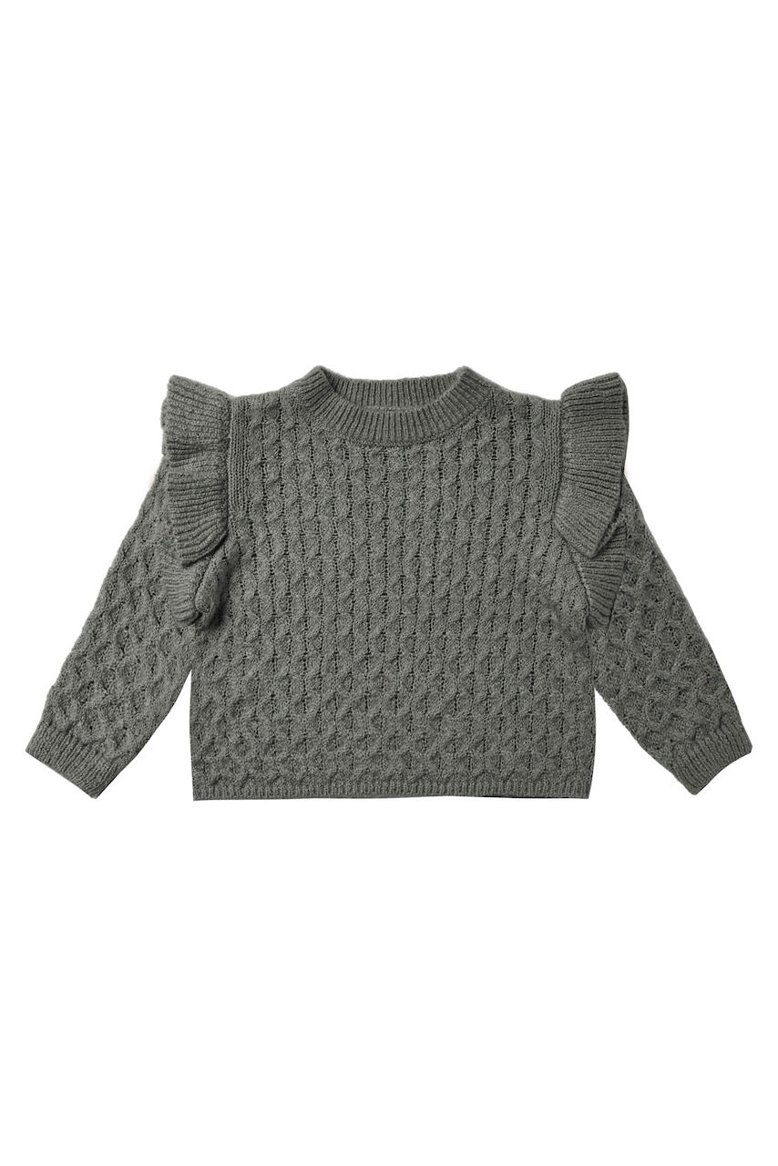 Ruffled Knit Sweater | ROOLEE KIds
