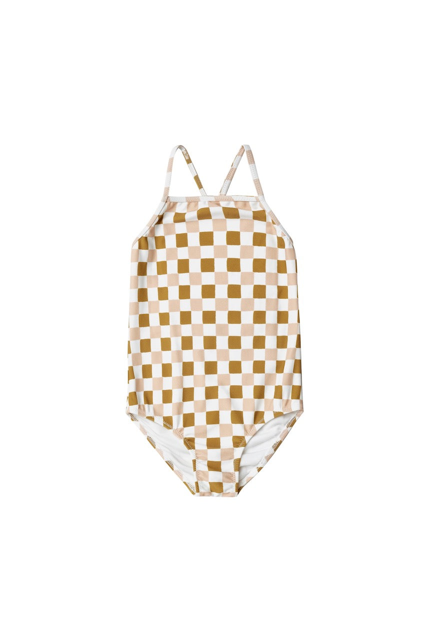 Checkered Girls Swimsuits | ROOLEE