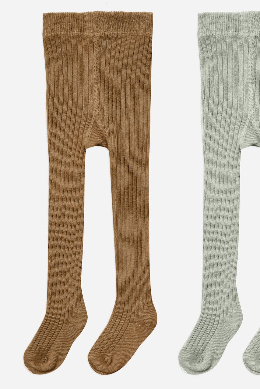 Rylee + Cru Fall Solid Ribbed Knit Tights