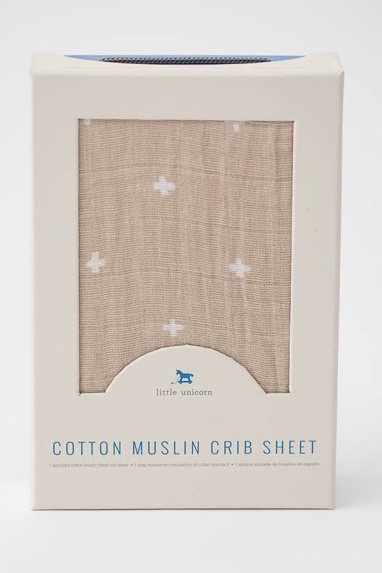 Taupe Color Baby Crib Sheets l ROOLEE
